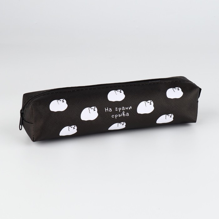 Пенал школьный из искусственной кожи &laquo;1 сентября: На грани срыва&raquo; , 19 х 8 х 3 см