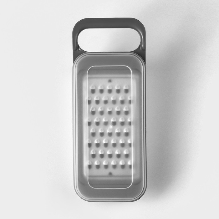 Тёрка-контейнер, 9&times;27 см, 4 насадки, цвет МИКС