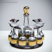 Мини-бар 7 предметов подкова, Византия 500 мл/ 60 мл пробка микс Мини-бар 7 предметов подкова, Византия 500 мл/ 60 мл пробка микс