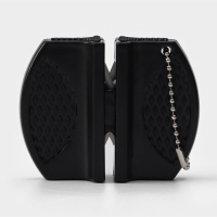 Заточка для ножей Доляна, 7,5&times;6&times;2,5 см, с 2 отделениями для стальных и керамических ножей, МИКС