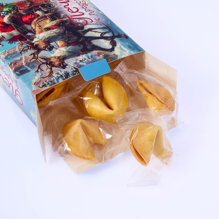 Новый год. Печенье с предсказанием "С Новым годом 2025", 12 шт, 84 г