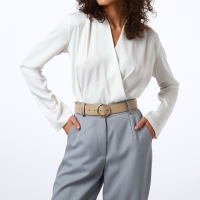 Ремень женский, ширина 4 см, винт, цвет бежевый Ремень женский, ширина 4 см, винт, цвет бежевый