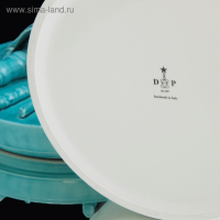 Шкатулка "Перо" бело-бирюзовая, 18 × 18 × 13 см Шкатулка "Перо" бело-бирюзовая, 18 × 18 × 13 см