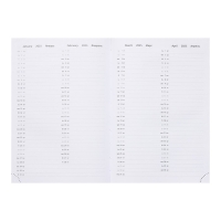 Ежедневник датированный 2024 года, А5, 176 листов, Attomex.Lancaster, обложка балакрон, ляссе, блок 70 г/м2, чёрный