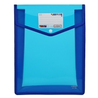 Папка-конверт на кнопке А4, 500 мкр, с расширением, вертикальная, карман для визиток, МИКС Папка-конверт на кнопке А4, 500 мкр, с расширением, вертикальная, карман для визиток, МИКС