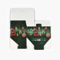 Новый год. Коробка подарочная новогодняя складная &laquo;Новогодние шары&raquo;, 22 х 15 х 10 см, Новый год