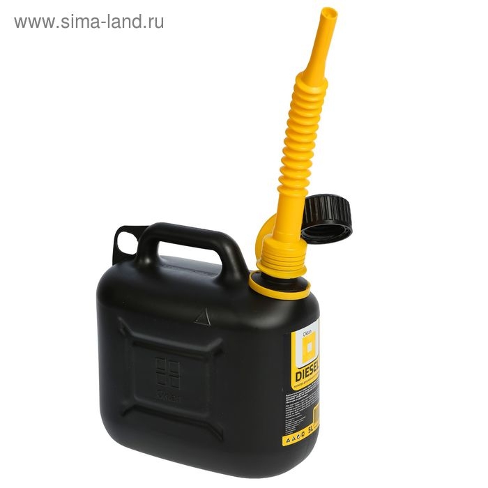 Канистра ГСМ Oktan DIESEL, 5 л, пластиковая, черная Канистра ГСМ Oktan DIESEL, 5 л, пластиковая, черная
