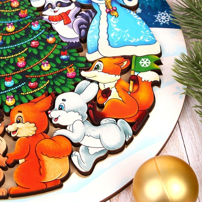 Зоопазл &laquo;Новогодняя сказка&raquo; 15 деталей