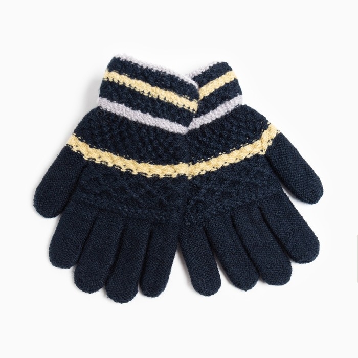 Перчатки детские, цвет тёмно-синий, размер 15 (7-8 лет) Перчатки детские, цвет тёмно-синий, размер 15 (7-8 лет)