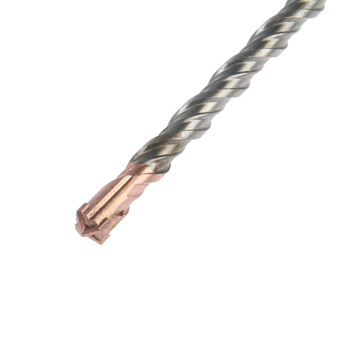 Бур по бетону ТУНДРА, крестовый наконечник, двойная спираль, SDS-plus, 10 х 310 мм Бур по бетону ТУНДРА, крестовый наконечник, двойная спираль, SDS-plus, 10 х 310 мм