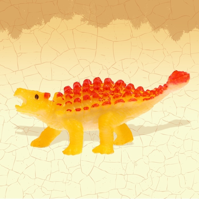 Набор животных &laquo;Мир динозавров&raquo;, 6 фигурок, карта