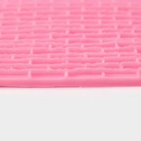 Молд Доляна &laquo;Кирпичная стена&raquo;, силикон, 10&times;10 см, цвет розовый