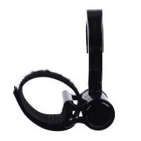 Крючок для сумок на коляску, пластиковый, вращается на 360°, на липучке, цвет черный Крючок для сумок на коляску, пластиковый, вращается на 360°, на липучке, цвет черный