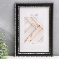 Фоторамка пластик "МИРАМ" 20х30 см чёрный (пластиковый экран)