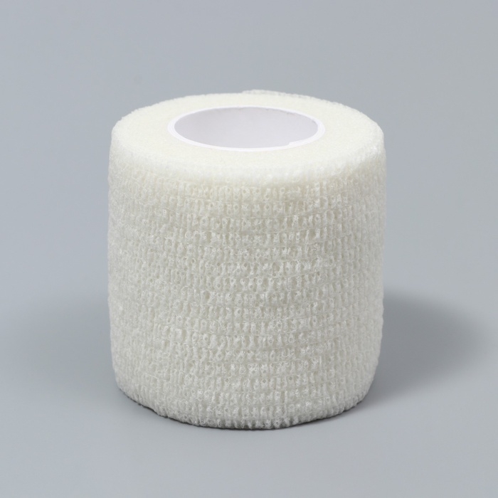 Бинт самофиксирующийся разрывной &laquo;Groomroom&raquo;&lrm;, 5 см х 4,5 м, белый