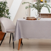 Скатерть Этель "Grey" цв.серый, 142*283 +/-3 см, 115 &plusmn;10 гр,100% п/э