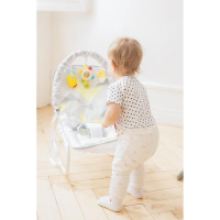 Шезлонг - качалка для новорождённых &laquo;Геометрия&raquo;, игровая дуга, игрушки МИКС