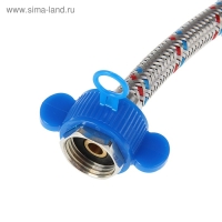 Подводка гибкая AquaKratos, гайка-гайка, 80 см, нерж.сталь, с ключом для монтажа Подводка гибкая AquaKratos, гайка-гайка, 80 см, нерж.сталь, с ключом для монтажа