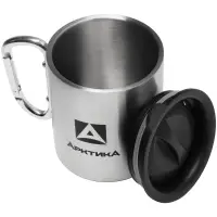 Термокружка с карабином &laquo;Арктика 300&raquo;, стальная