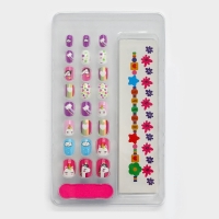 Накладные ногти детские с татуировками &laquo;Малыши&raquo;, 24 шт