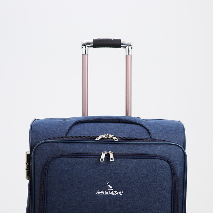 Чемодан большой 95 л (L), отдел на молнии, с расширением, кодовый замок, 3 колеса, 2 наружных кармана, цвет синий Чемодан большой 95 л (L), отдел на молнии, с расширением, кодовый замок, 3 колеса, 2 наружных кармана, цвет синий