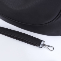 Сумка-мешок на молнии, наружный карман, длинный ремень, цвет тёмно-серый Сумка-мешок на молнии, наружный карман, длинный ремень, цвет тёмно-серый