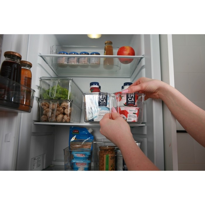 Контейнер для холодильника с крышкой и ручкой RICCO, 32&times;20,5&times;10 см