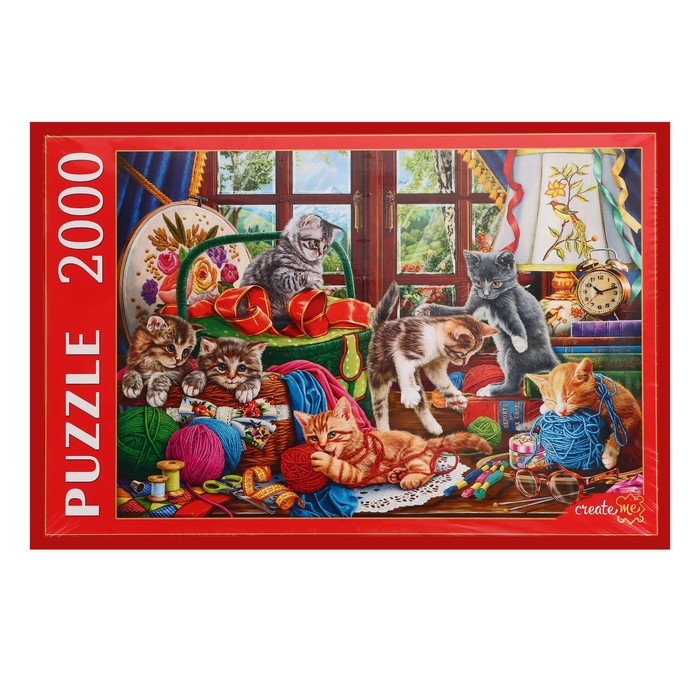 Пазл &laquo;Котята с клубками&raquo;, 2000 элементов