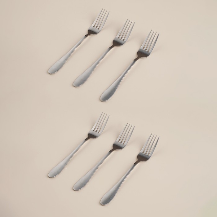 Набор столовых приборов из нержавеющей стали «Классик», 24 предмета, в коробке, цвет серебряный Набор столовых приборов из нержавеющей стали «Классик», 24 предмета, в коробке, цвет серебряный