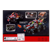 Конструктор с инерционным механизмом &laquo;Гоночный джип&raquo;, 139 деталей