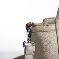 Сумка женская тоут на молнии, цвет серый