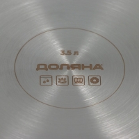 Кастрюля - сотейник Доляна &laquo;Грейт&raquo;, 3.5 л, d=26 см, капсульное дно, индукция