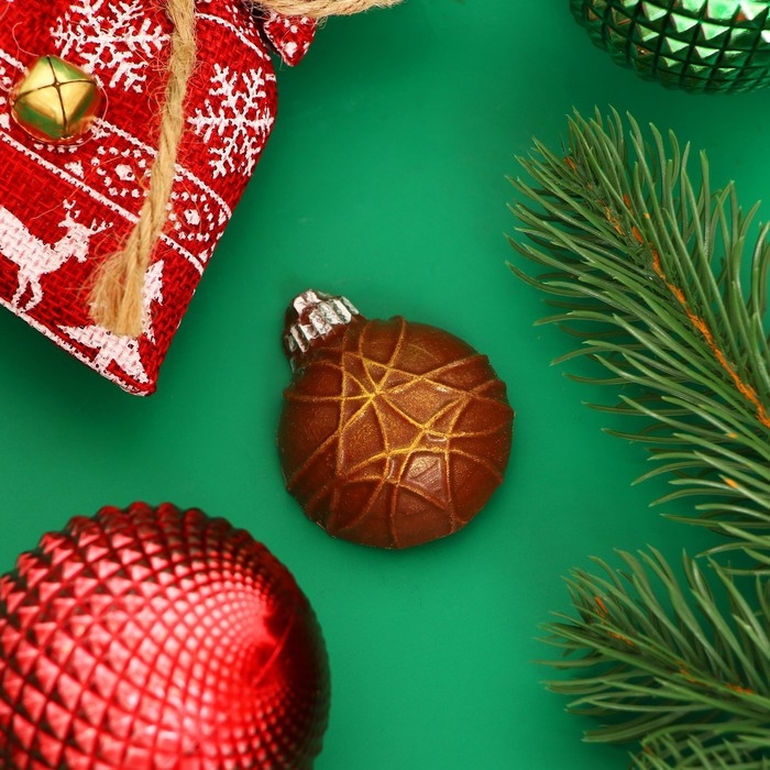 Новый год. Шоколад фигурный &laquo;Новогодний шарик&raquo;, 20 г