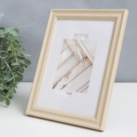 Фоторамка пластик "МИРАМ" 13х18 см 640245-5, бежевый (пластиковый экран)