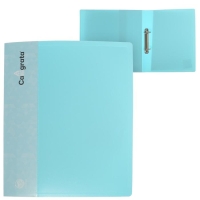 Папка на 2 кольцах А4 Calligrata, 40 мм, 700 мкм, карман на торце, бирюзово-голубой Папка на 2 кольцах А4 Calligrata, 40 мм, 700 мкм, карман на торце, бирюзово-голубой