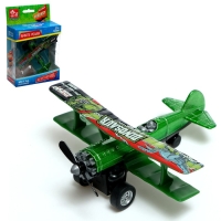 Самолёт металлический &laquo;Кукурузник&raquo;, инерционный, цвет МИКС