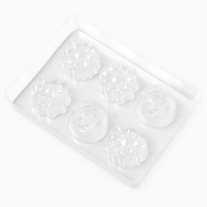 Аромасаше своими руками. Набор для создания ароматической фигурки из соевого воска &laquo;Цветы с блестками&raquo;