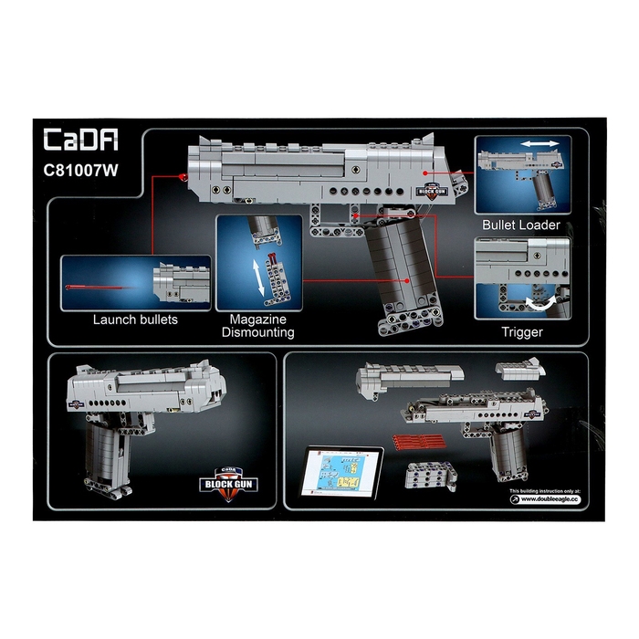 Конструктор техно &laquo;Пистолет&raquo;, 307 деталей, 5 пуль, стреляет