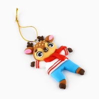 Ёлочная игрушка новогодняя &laquo;Олененок&raquo;, на Новый год, 6 х 9,3 см