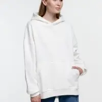 Худи оверсайз Kulonga Comfort Heavy, молочно-белое, размер XS/S