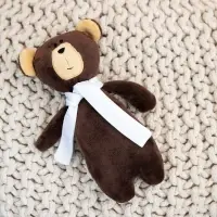 Мягкая игрушка Beastie Toys, мишка с белым шарфом Мягкая игрушка Beastie Toys, мишка с белым шарфом