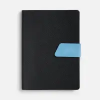 Ежедневник Boom, недатированный, черный с голубым
