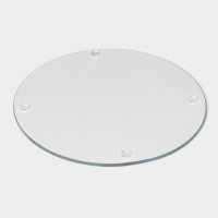 Доска разделочная стеклянная Доляна &laquo;Цветы&raquo;, d=20 см