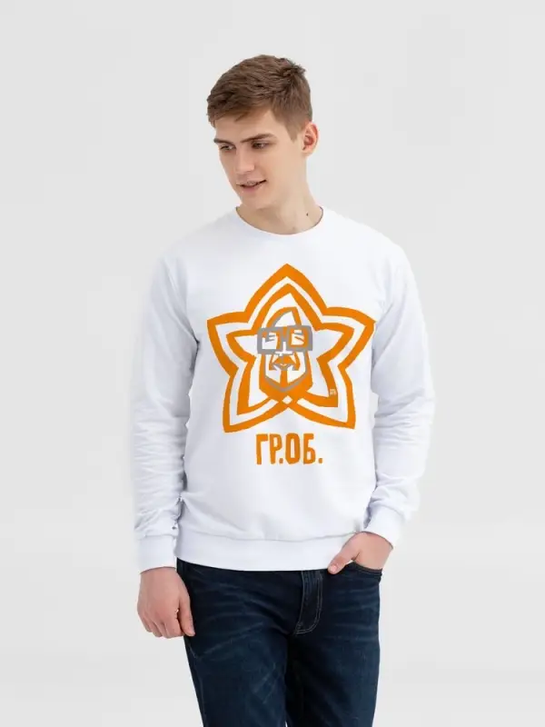 Свитшот &laquo;Меламед. Егор Летов&raquo;, белый, размер S