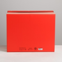 Коробка подарочная новогодняя складная &laquo;Новогодний&raquo;, 31,2 х 25,6 х 16,1 см, Новый год