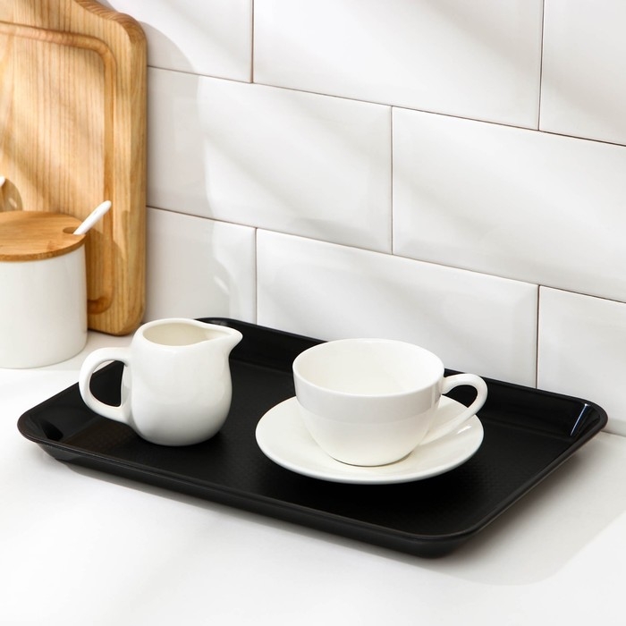 Поднос, 30&times;21 см, цвет чёрный