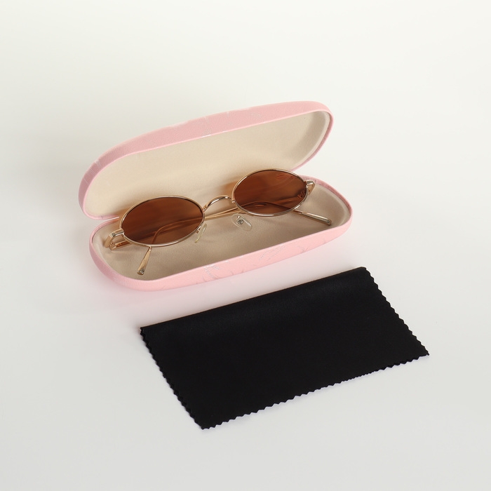 Футляр для очков на хлопушке, длина 16 см, цвет розовый Футляр для очков на хлопушке, длина 16 см, цвет розовый