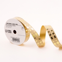 Лента для декора и подарков, "Подарки", золотая, 2 см х 50 м Лента для декора и подарков, "Подарки", золотая, 2 см х 50 м