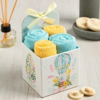 Набор декоративных махровых салфеток Этель «Светлая пасха» 30х30 см-4шт, хлопок, 340 г/м2 Набор декоративных махровых салфеток Этель «Светлая пасха» 30х30 см-4шт, хлопок, 340 г/м2