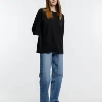 Футболка оверсайз унисекс Base Space, черная, размер M/L